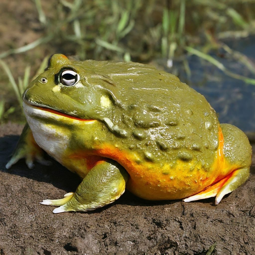 African Bullfrog bite